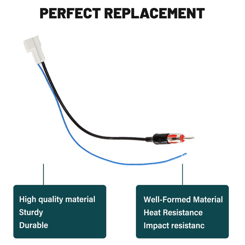 Anina Antenna Adapter Wire Harness Cable Compatible with 2009-2016 for Honda Accord Civic CR-V Insight Acura RDX TSX Factory Antenna Cable to Aftermarket Radio Receivers - Image 2